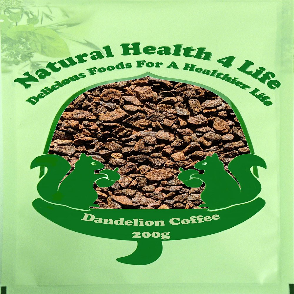 Natural Health 4 Life Tea/Coffee Subsititute Dandelion Coffee Roasted Dandlion Root Cut 200 g in Bag (1 Bag)
