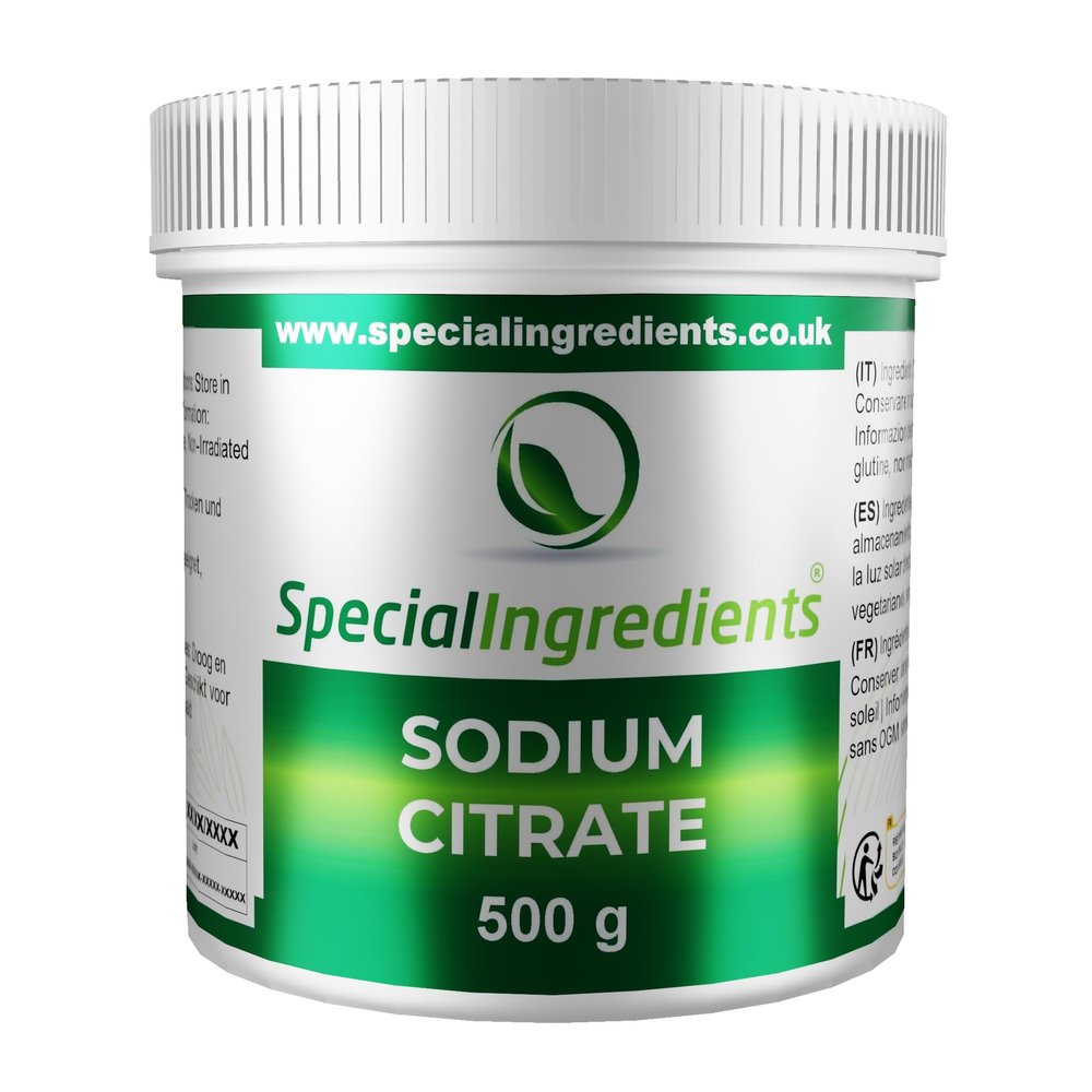 Special Ingredients Sodium Citrate 500g (Buffer Salt) Premium Quality, Vegan, Non-GMO, Gluten Free  Recyclable Container