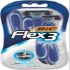 BIC Flex 3, Triple Blade Razor Blades for Men, With Moving Blade Heads for a Close and Soft Shave, Pack of 4 view 1