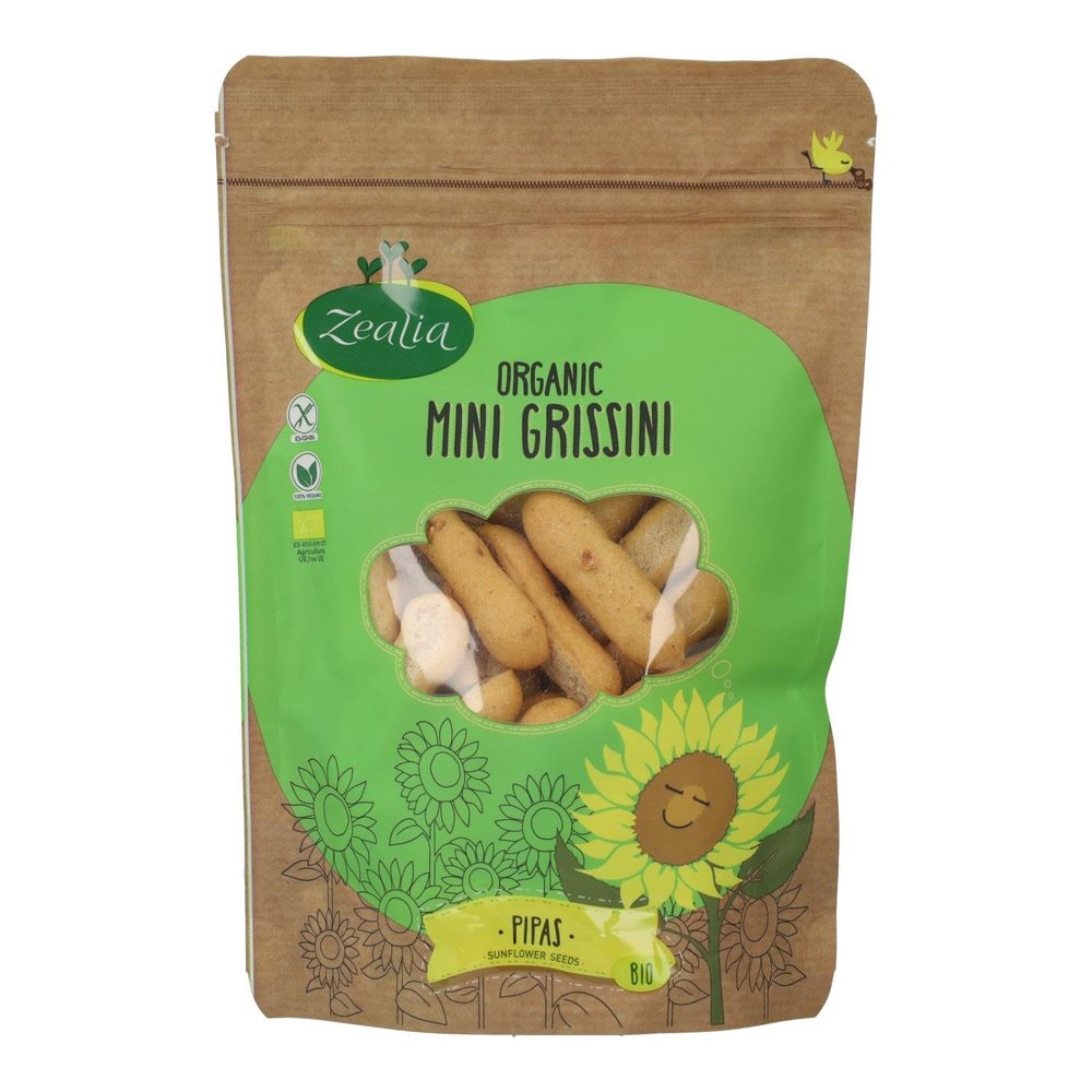 Gluten-free mini breadsticks with organic sunflower seeds 75 g