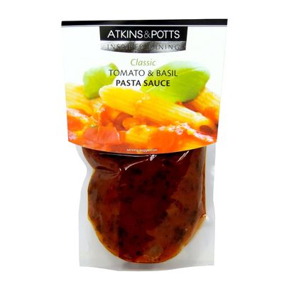 Atkins & Potts - Classic Tomato & Basil Pasta Sauce - 350g (Case of 6)