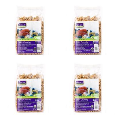 (4 Pack) - Amisa - Organic Spelt Crunchy | 375g | 4 Pack Bundle