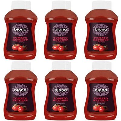 (6 Pack) - Biona - Org Ketchup Classic Squeezy | 560g | 6 Pack Bundle