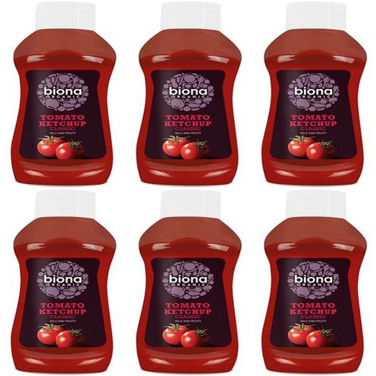 (6 Pack) - Biona - Org Ketchup Classic Squeezy | 560g | 6 Pack Bundle