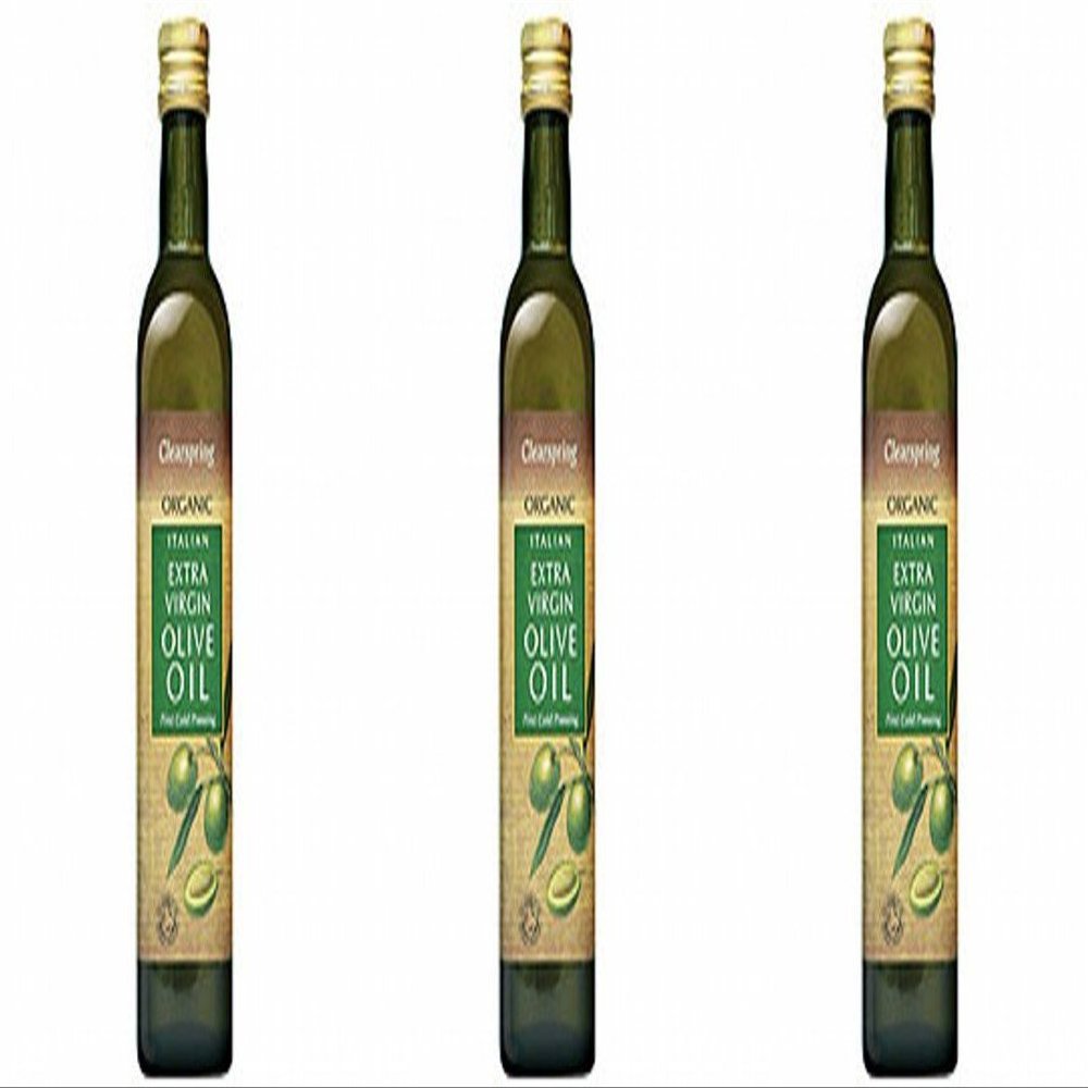 (3 PACK - Clearspring - Organic Extra Virgin Olive Oil | 500ml | 3 PACK BUNDLE