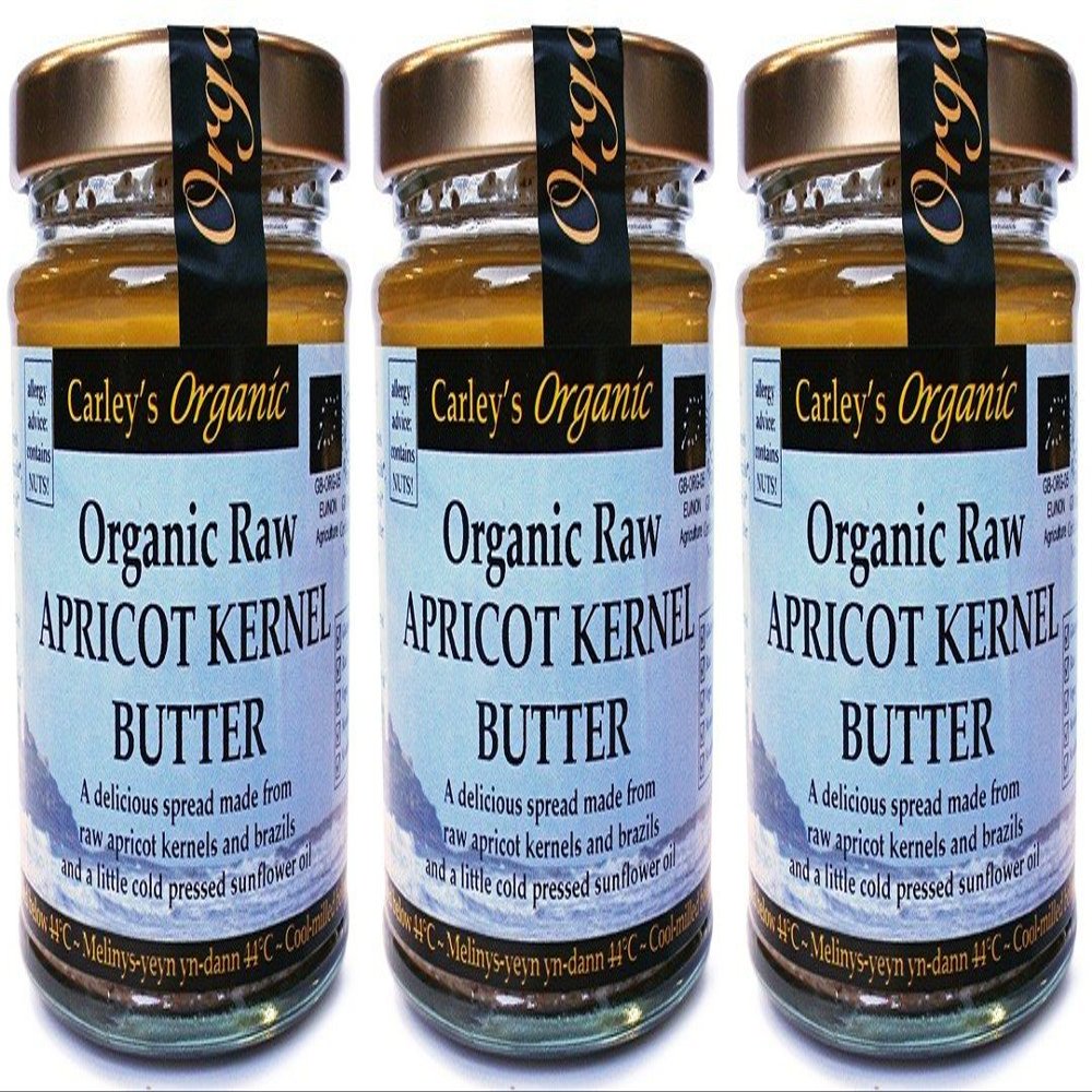 (3 PACK) - Carley's - Org Raw Apricot Kernal Butter | 170g | 3 PACK BUNDLE