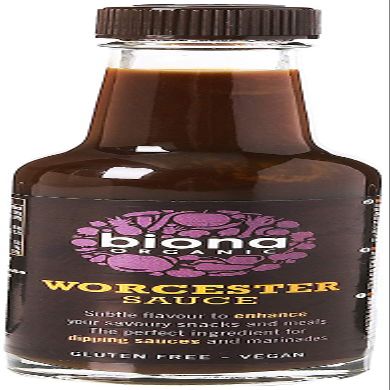 (12 Pack) - Biona - Organic Worcester Sauce | 140ml | 12 Pack Bundle
