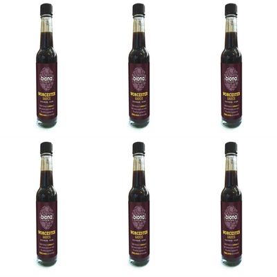 (6 PACK) - Biona - Organic Worcester Sauce | 140ml | 6 PACK BUNDLE