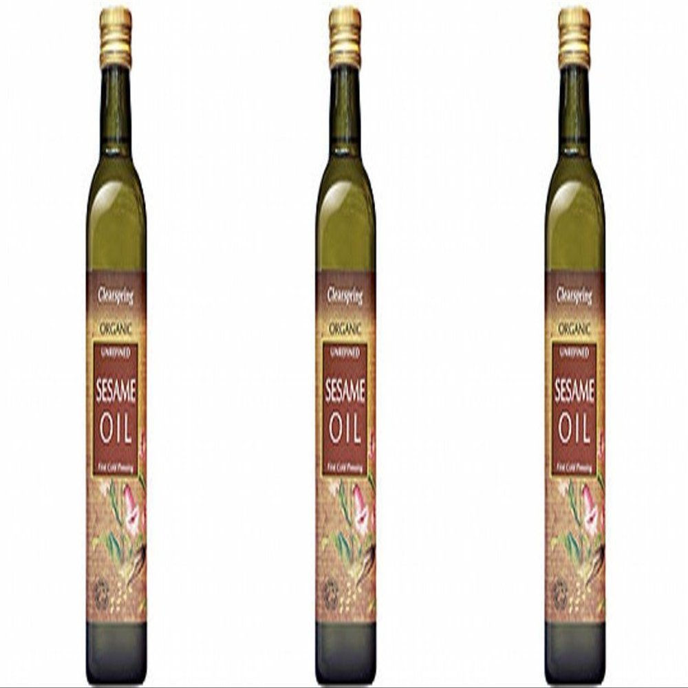 (3 PACK - Clearspring - Organic Sesame Oil | 500ml | 3 PACK BUNDLE