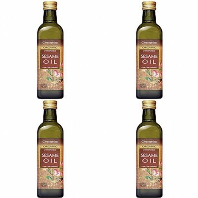 (4 PACK - Clearspring - Organic Sesame Oil | 500ml | 4 PACK BUNDLE
