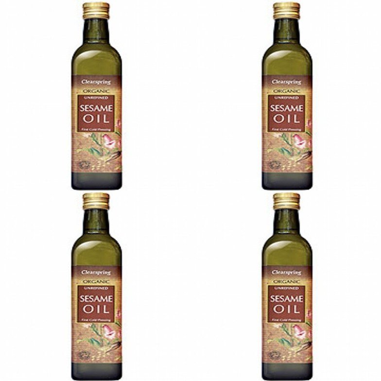 (4 PACK - Clearspring - Organic Sesame Oil | 500ml | 4 PACK BUNDLE