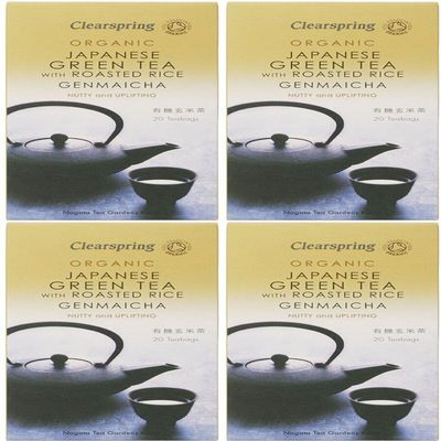 (4 PACK - Clearspring - Organic Green Tea Genmaicha | 40g | 4 PACK BUNDLE