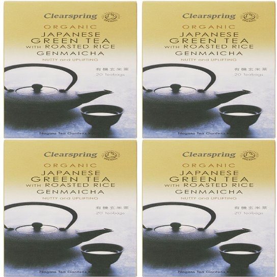 (4 PACK - Clearspring - Organic Green Tea Genmaicha | 40g | 4 PACK BUNDLE
