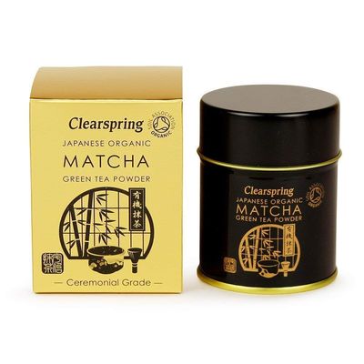 (10 PACK - Clearspring - Org Matcha Green tea (tin | 30g | 10 PACK BUNDLE