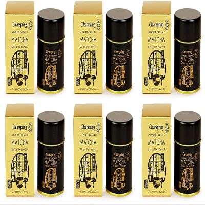 (6 PACK - Clearspring - Org Matcha Green tea (tin | 30g | 6 PACK BUNDLE
