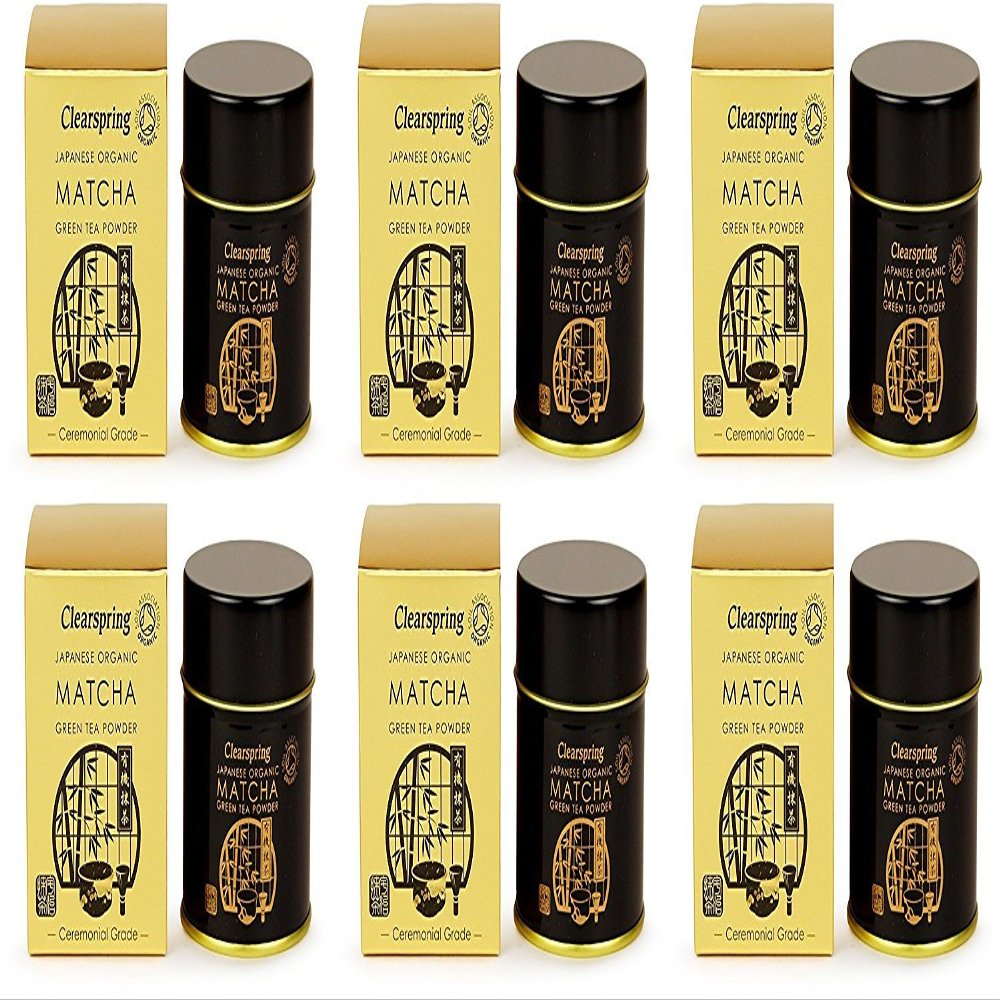 (6 PACK - Clearspring - Org Matcha Green tea (tin | 30g | 6 PACK BUNDLE