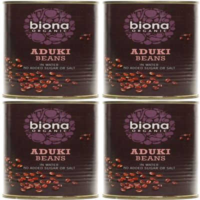 (4 Pack) - Biona - Org Aduki Beans | 400g | 4 Pack Bundle