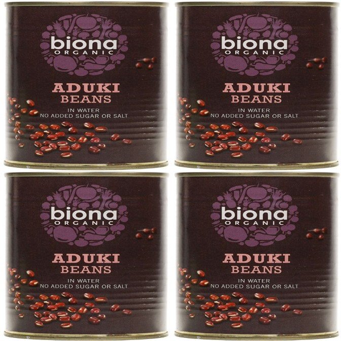 (4 Pack) - Biona - Org Aduki Beans | 400g | 4 Pack Bundle