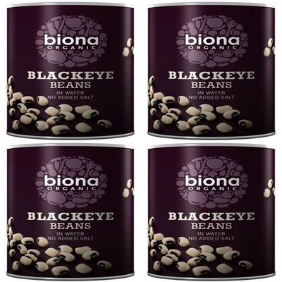 (4 PACK - Biona - Org Blackeye Beans | 400g | 4 PACK BUNDLE