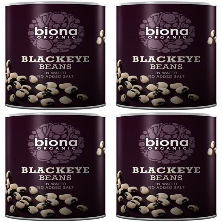 (4 PACK - Biona - Org Blackeye Beans | 400g | 4 PACK BUNDLE