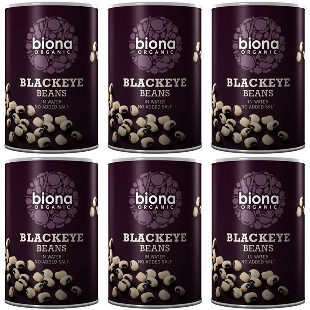 (6 PACK - Biona - Org Blackeye Beans | 400g | 6 PACK BUNDLE