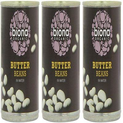 (3 PACK) - Biona - Organic Butter Beans | 400g | 3 PACK BUNDLE