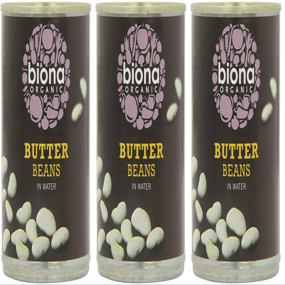 (3 PACK) - Biona - Organic Butter Beans | 400g | 3 PACK BUNDLE