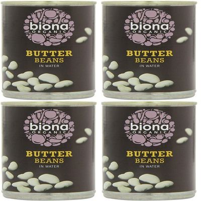 (4 PACK) - Biona - Organic Butter Beans | 400g | 4 PACK BUNDLE