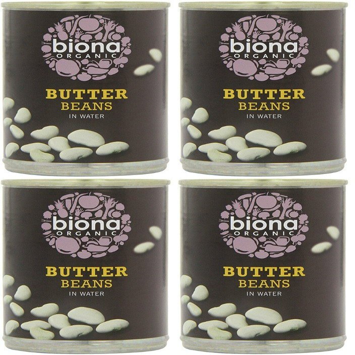 (4 PACK) - Biona - Organic Butter Beans | 400g | 4 PACK BUNDLE
