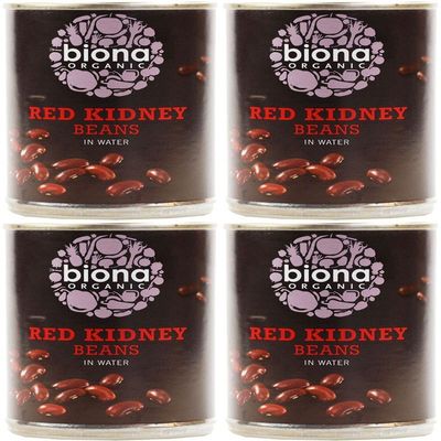 (4 Pack) - Biona - Organic Red Kidney Beans | 400g | 4 Pack Bundle