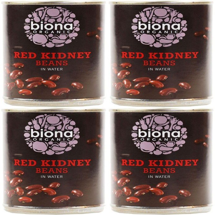 (4 Pack) - Biona - Organic Red Kidney Beans | 400g | 4 Pack Bundle
