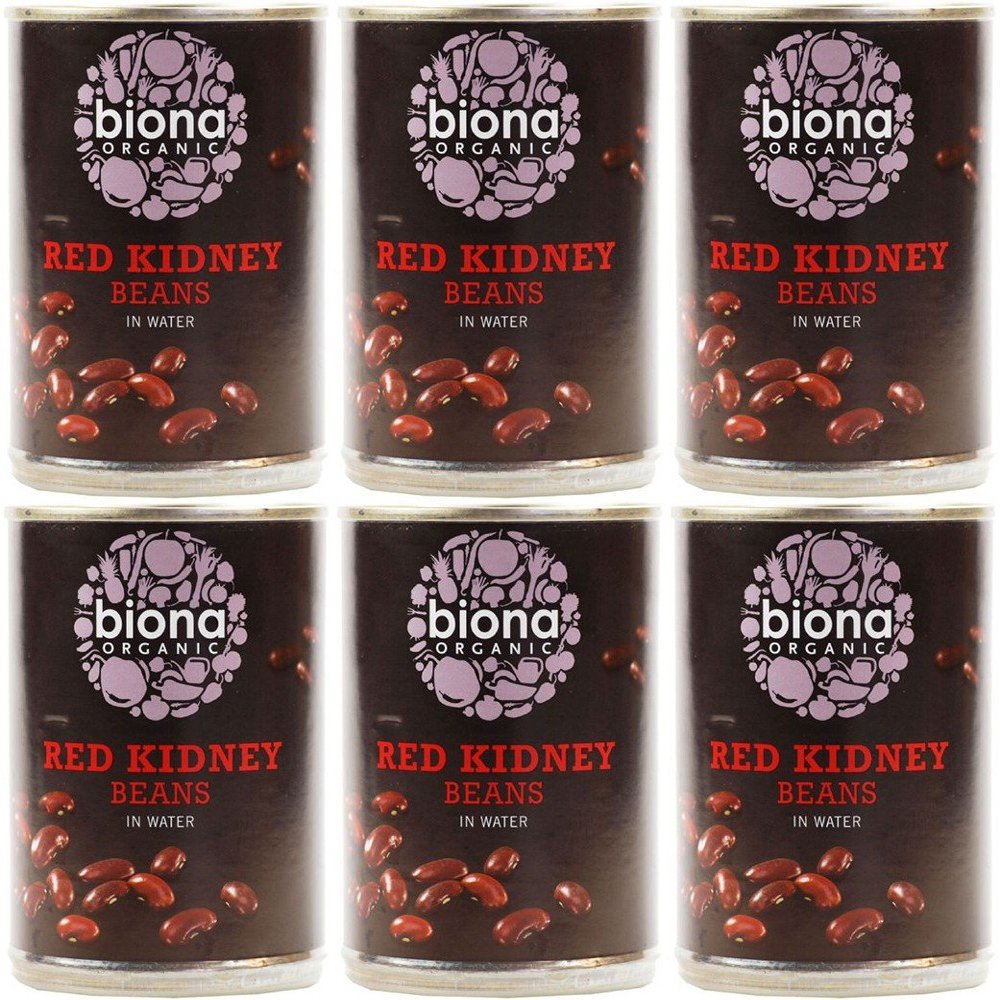 (6 Pack) - Biona - Organic Red Kidney Beans | 400g | 6 Pack Bundle