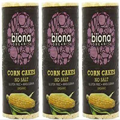 (3 PACK - Biona - Org No Salt Corn Cakes | 110g | 3 PACK BUNDLE