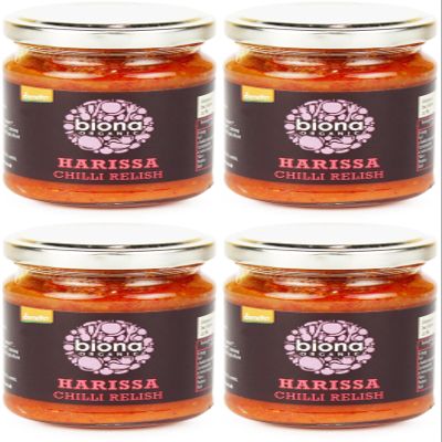 (4 Pack) - Biona - Org Harrissa Chilli Relish | 125g | 4 Pack Bundle