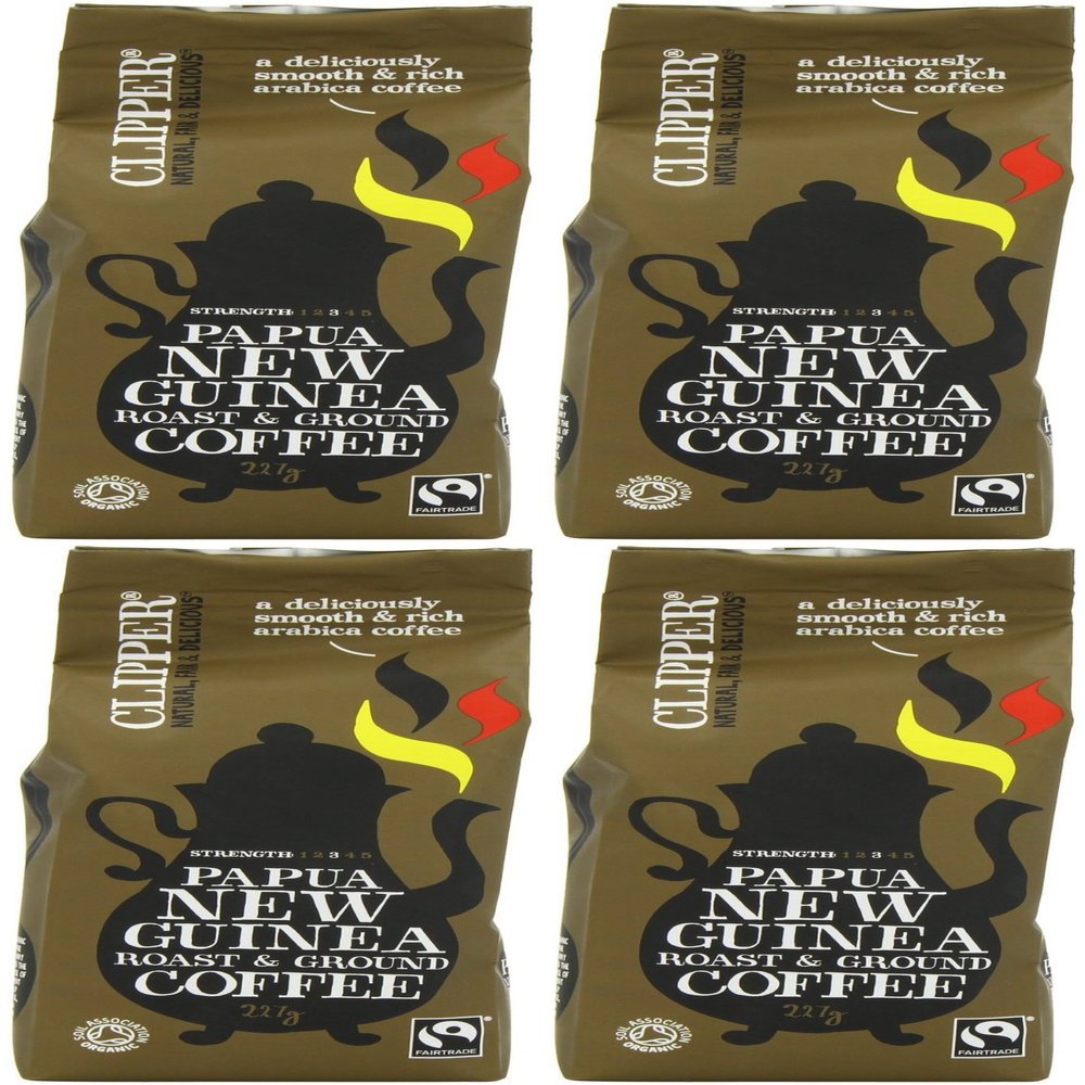 (4 PACK) - Clipper - Organic Papua New Guinea Coffee | 227g | 4 PACK BUNDLE