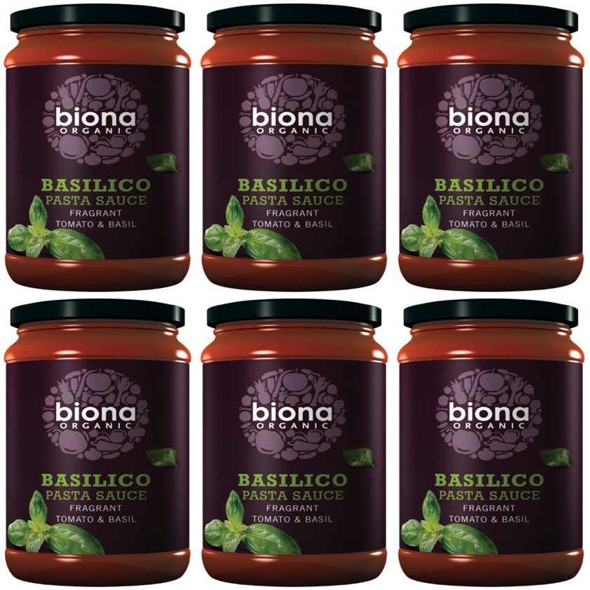 (6 PACK) - Biona - Organic Basilico | 350g | 6 PACK BUNDLE