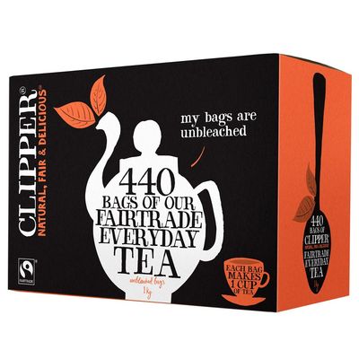 (4 PACK) - Clipper - Fairtrade Everyday One Cup Tea | 440 Bag | 4 PACK BUNDLE