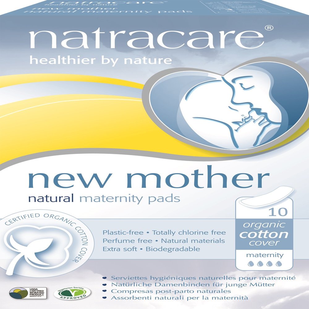 (12 Pack) - Natracare - New Mother Maternity Pads | 10pieces | 12 Pack Bundle