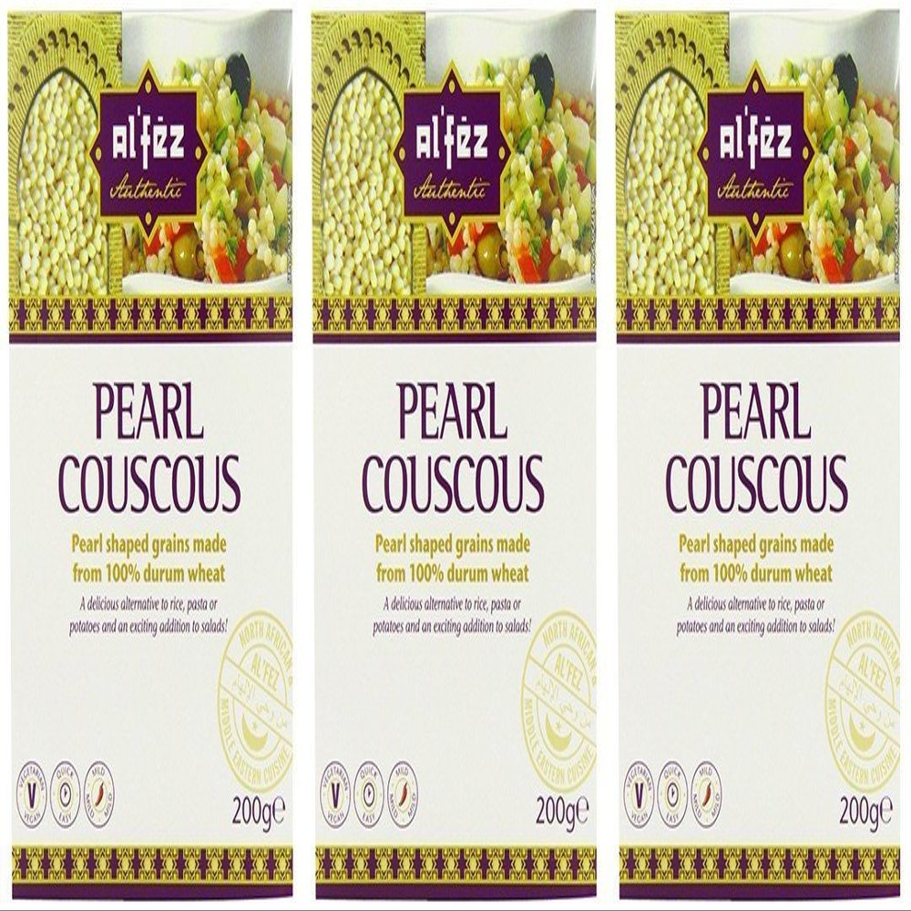 Al'Fez Pearl Couscous 200 g (Pack of 3)