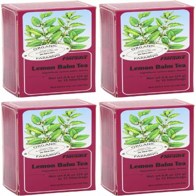 (4 PACK) - Floradix - Lemon Balm Organic Herbal Tea | 15 Bag | 4 PACK BUNDLE
