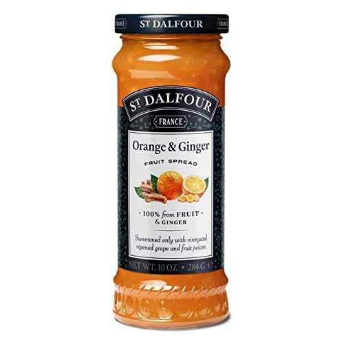 (4 PACK) - St Dalfour - Orange & Ginger Fruit Spread | 284g | 4 PACK BUNDLE