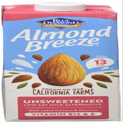 BLUE DIAMOND Almond Breeze Unsweetened 1000 ml (Pack of 8)