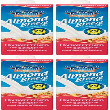 (4 PACK - Blue Diamond - Almond Milk Unsweetened | 1000ml | 4 PACK BUNDLE