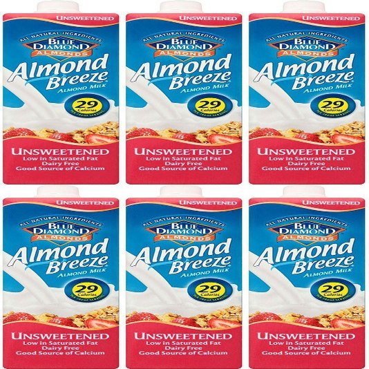 (6 Pack) - Blue Diamond - Almond Milk Unsweetened | 1000ml | 6 Pack Bundle