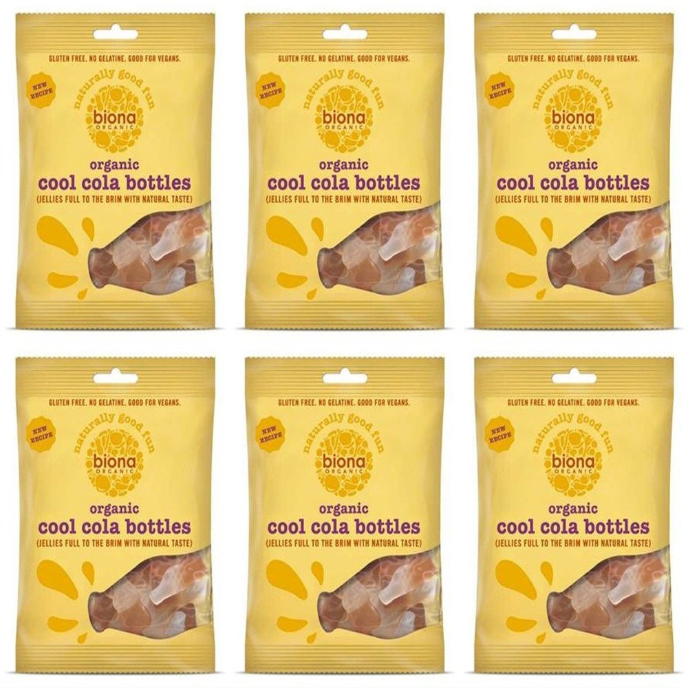 (6 PACK) - Biona - Organic Cola Bottles | 75g | 6 PACK BUNDLE