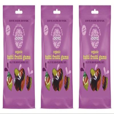(3 PACK - Biona - Organic Wine Gums | 75g | 3 PACK BUNDLE