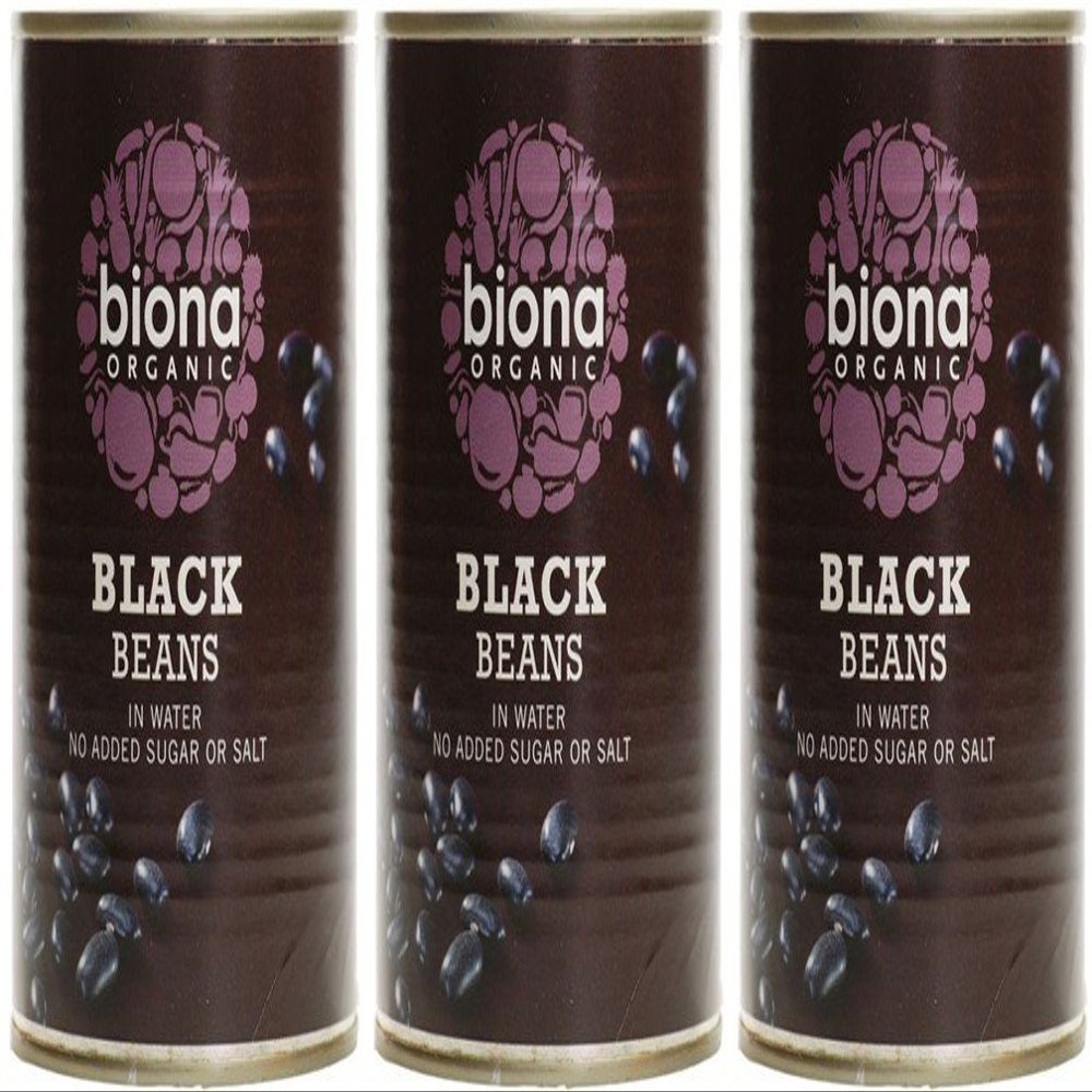 (3 PACK) - Biona - Org Black Beans | 400g | 3 PACK BUNDLE