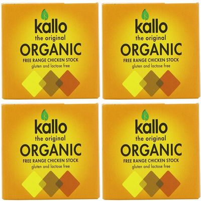 (4 PACK) - Kallo - Org Chicken Stock Cubes | 66g | 4 PACK BUNDLE