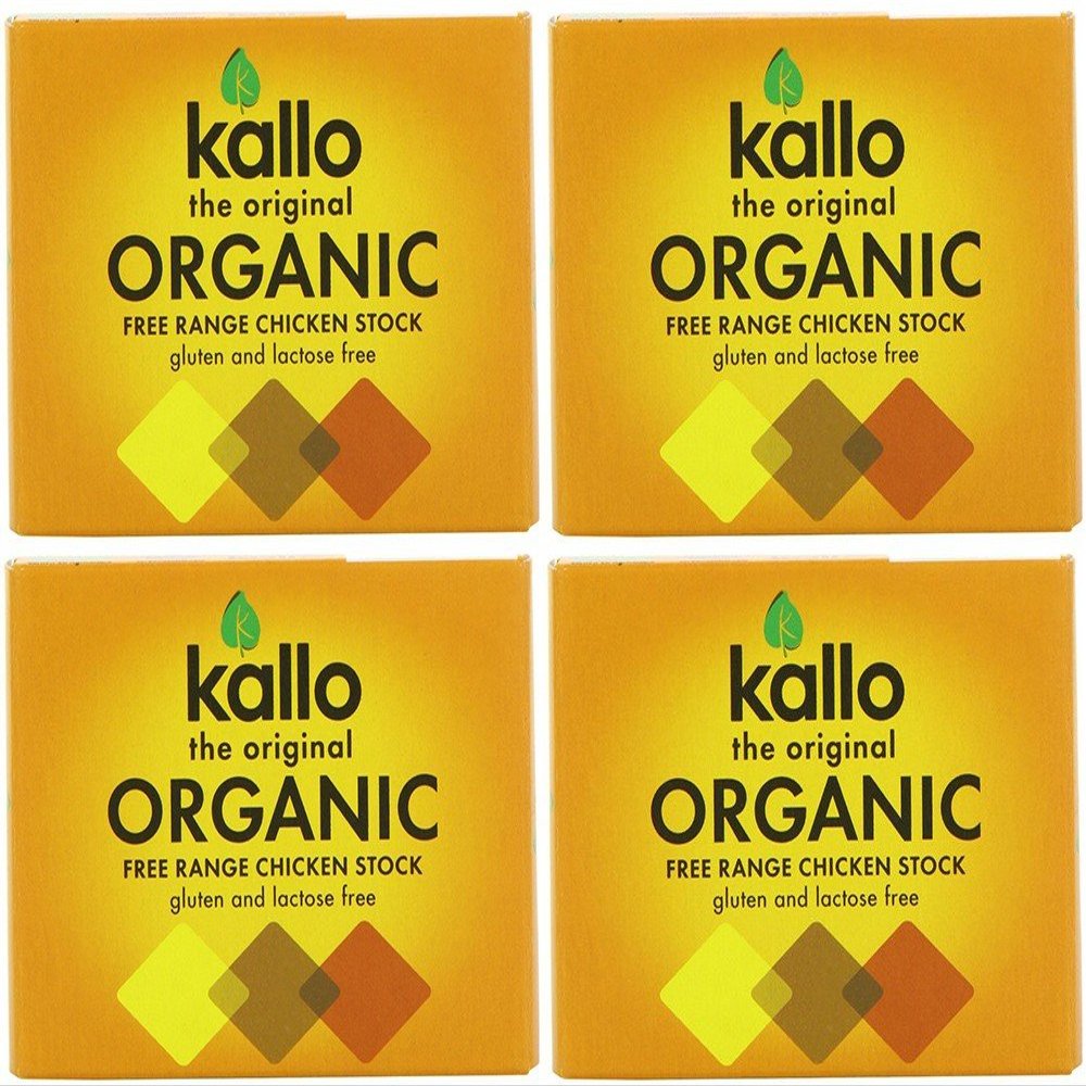 (4 PACK) - Kallo - Org Chicken Stock Cubes | 66g | 4 PACK BUNDLE