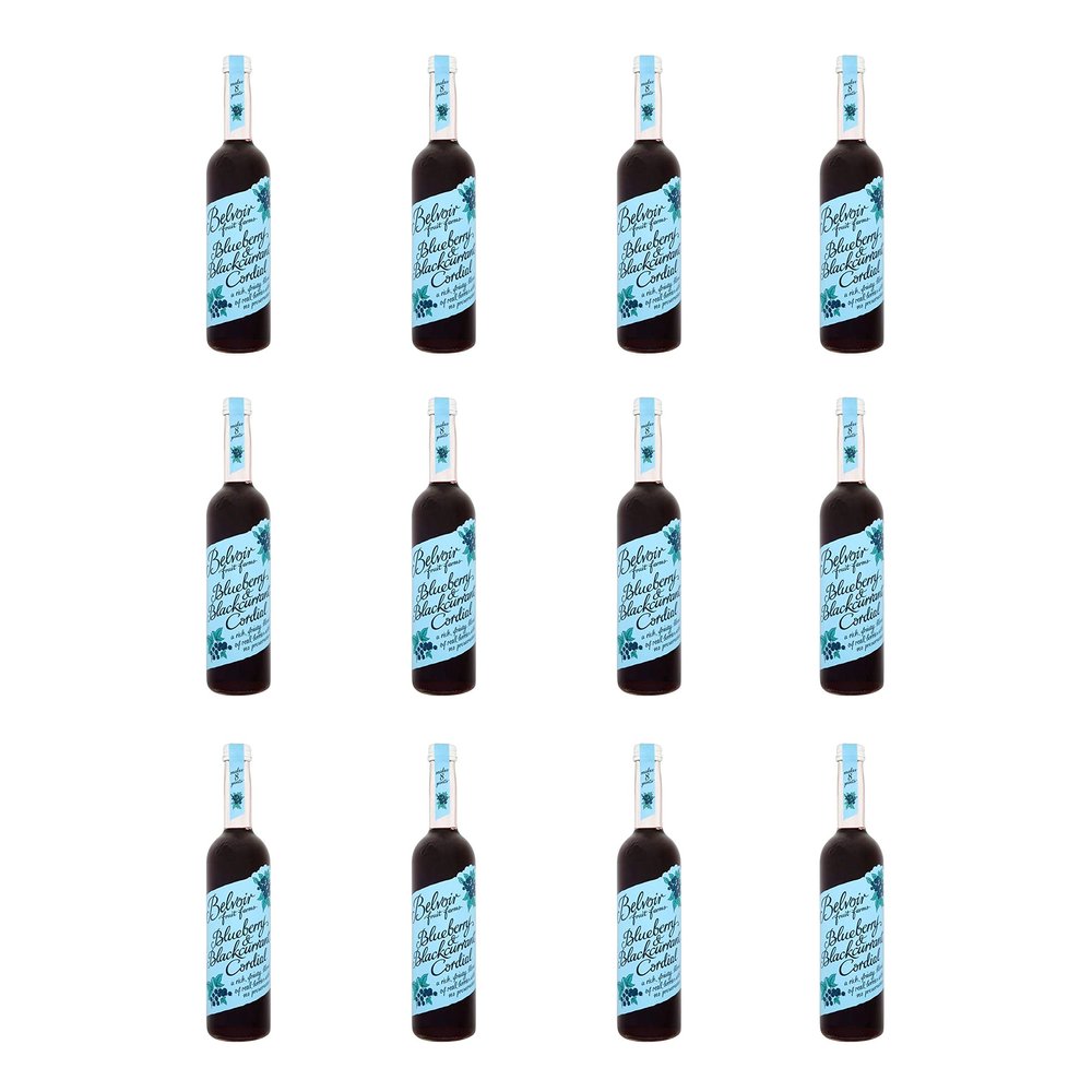 (12 Pack) - Belvoir - Blueberry/Blackcurrant Cordial | 500ml | 12 Pack Bundle